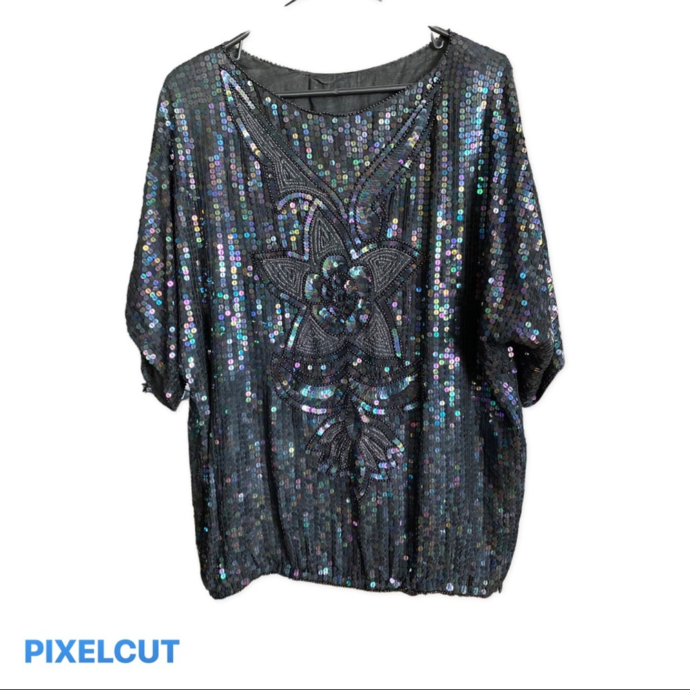Vintage Sequined Top